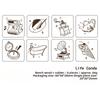 DIY Journaling Scrapbooking Diary Decoration 8Pcs/Set Wooden Stamp Seal Fresh Cute Pattern Seal Stamp Gift