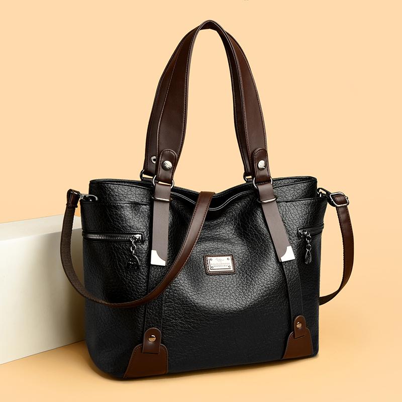 Luxury Soft Leather Handbags Large Capacity Women Shoulder Bags for Women Designer Tote Sac Shopping Crossbody Top Handle Bag