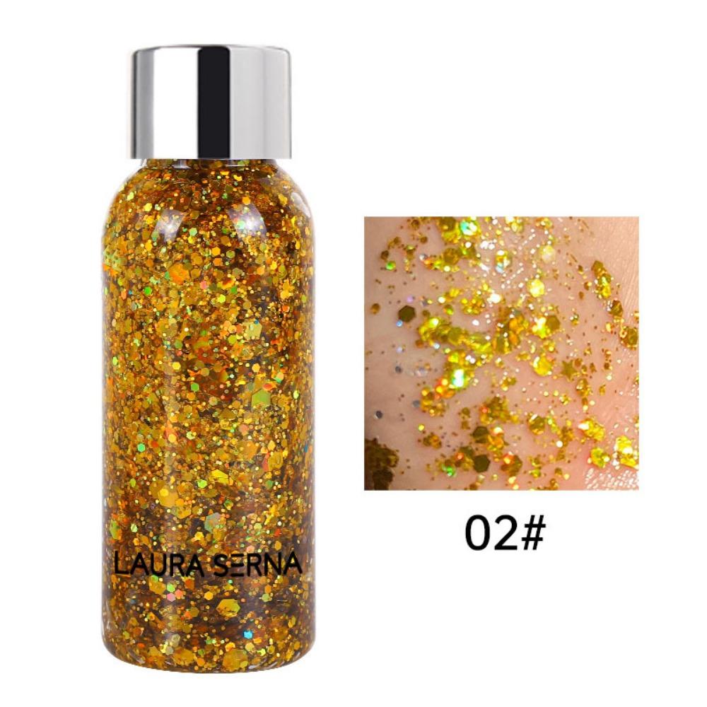 Gel, Sequins Face & Body Glitters Nail Hair Face Body Decoration Art Sequins Gel  Hair Decoration