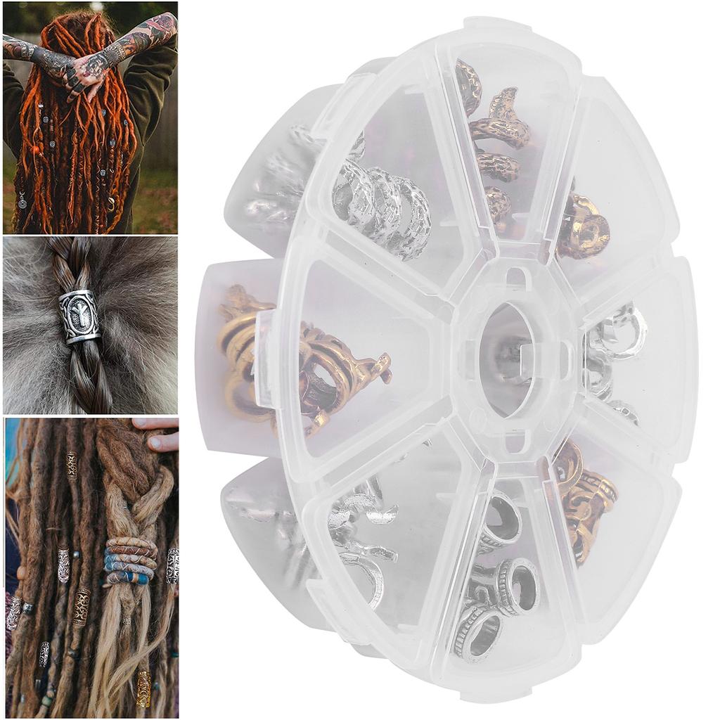 Exquisite Dreadlocks Beads DIY Hair Braiding Beard Beads DIY Jewelry Pendant Decoration