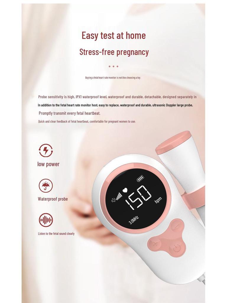 Fetal Heart Doppler: Pregnancy Heartbeat Monitor & Stethoscope