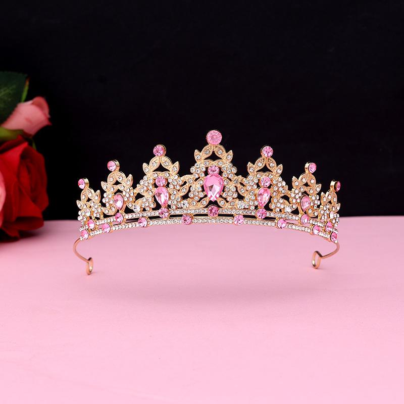 Bride's Crown Headband Wedding Korean Birthday Gift Adult Gift Crystal Crown Princess Dress Hair Accessory