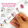 Crayon Happy Birthday Roll Stickers - 500 Sheets for Journals, Envelopes, and Decorations