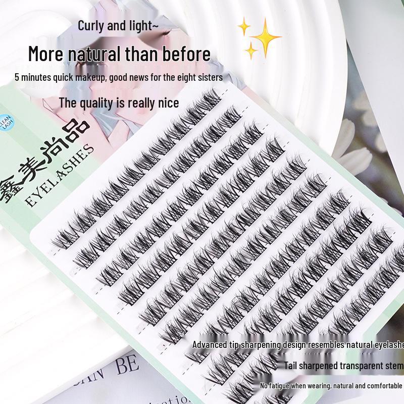 Lazy Trilogy Sunflower False Eyelashes: Pure Wild Fox Series, Little Devil & Small Flame Lower Lashes.