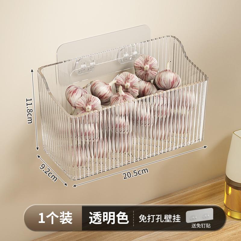 Kuchenny koszyk do przechowywania imbiru i czosnku, wiszący koszyk, imbir czosnek czosnek wiszący koszyk ścienny, pudełko do przechowywania, kuchenny koszyk do przechowywania