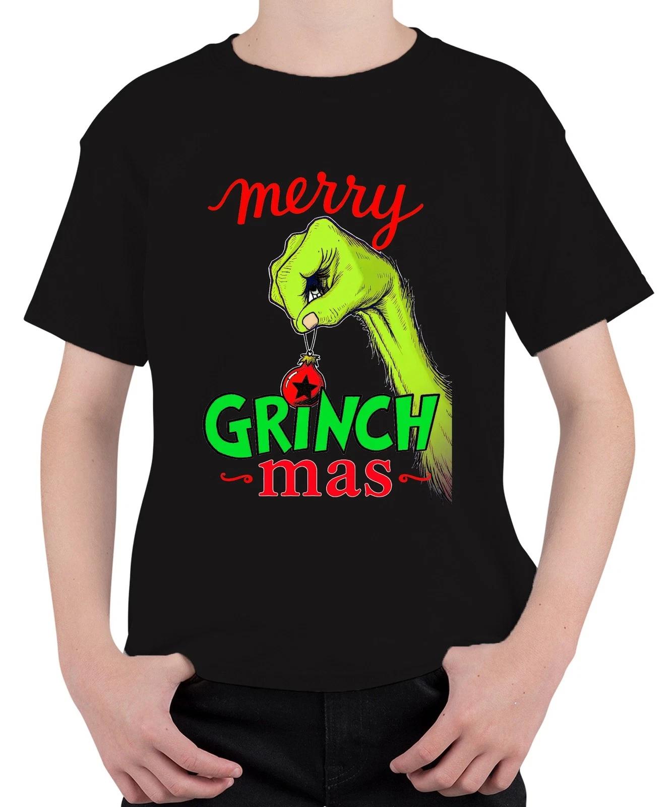 merry GRINCH mas Weihnachtsgrinch Lustig Weihnachtskugel Geschenk Unisex Kinder XL