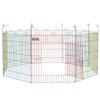 Pet Playpen Crate, with Eight Panels, Door, for Indoors and Outdoors, 60H X Diameter 156cm