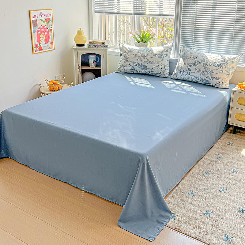 American Country Floral Printed Duvet Cover Set Soft Breathable Double Bedding for Spring Summer Quilt Cover Set with Flat Sheet