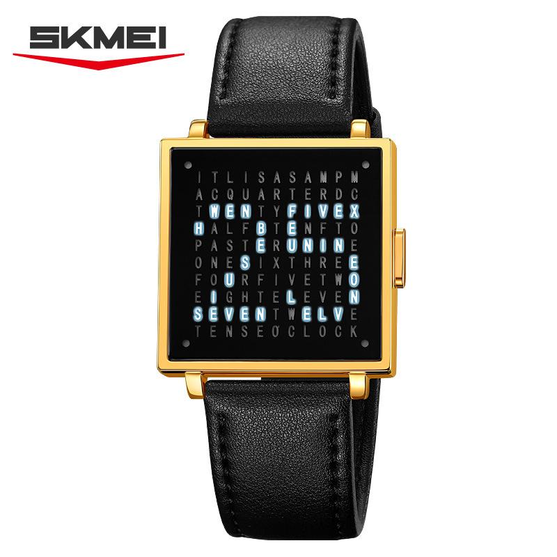 Multifunksjonell Elektronisk Klokke Kreativ Herreklokke Firkantet Forretningsklokke Herre Utenrikshandel Elektronisk Klokke Menn