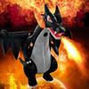 Combinaison Gonflable Dragon Noir Cracheur de Feu, Adulte