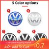 Dla VW Nowe 4 szt. 56/60/65/70/75mm Nakładki na Środkowe Piasty Kół Samochodowych Naklejka Odznaka Dla Volkswagen VW B5 GTI Golf 5 7 Caddy Passat b6 Tigua