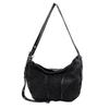 Denim Messenger Bag med Stor Kapacitet Dam Vintage Axelväska Crossbody-väska