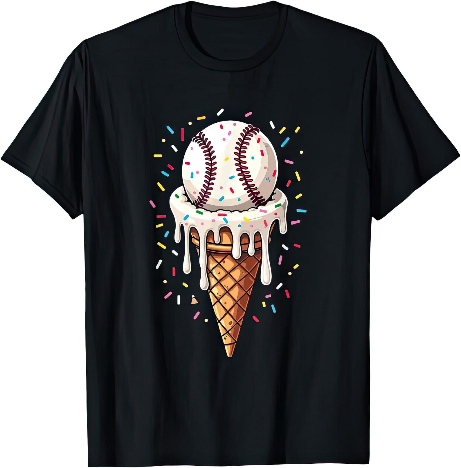 Baseball Ice Cream T shirt M
