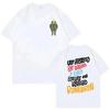 Bad Bunny Printed Cotton T Shirt Men's Clothing Casual Fashion Short Sleeved Top Women Harajuku High Quality Street Wear Short Sleeved Shirt
