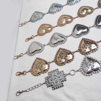 Atmospheric and Fashionable Women's Waist Chain Turquoise Love Women's Metal Waist Chain Beautiful and Elegant Women's Waist Chain Women's Waist Chain