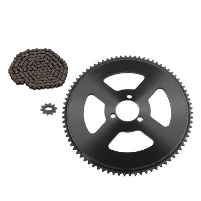 10T Sprocket Chain Set 80T 34mm Drive Sprocket Chain Set Durable Chain Sprocket Kit  E-Bike Repair