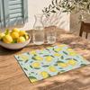 4 Pezzi Tovagliette Girasole in Lino, 18x12 Pollici Tovagliette Riutilizzabili per Tavola da Pranzo, Tappetini da Tavola Antiscivolo Isolanti dal Calore per Tavola da Pranzo di Casa, Festa Estiva