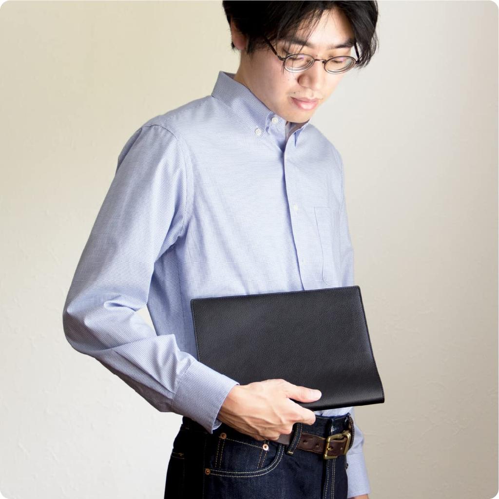 aso TOLVE Notebook Cover B5 Genuine Leather Made in Japan Navy [ ] TO-V172