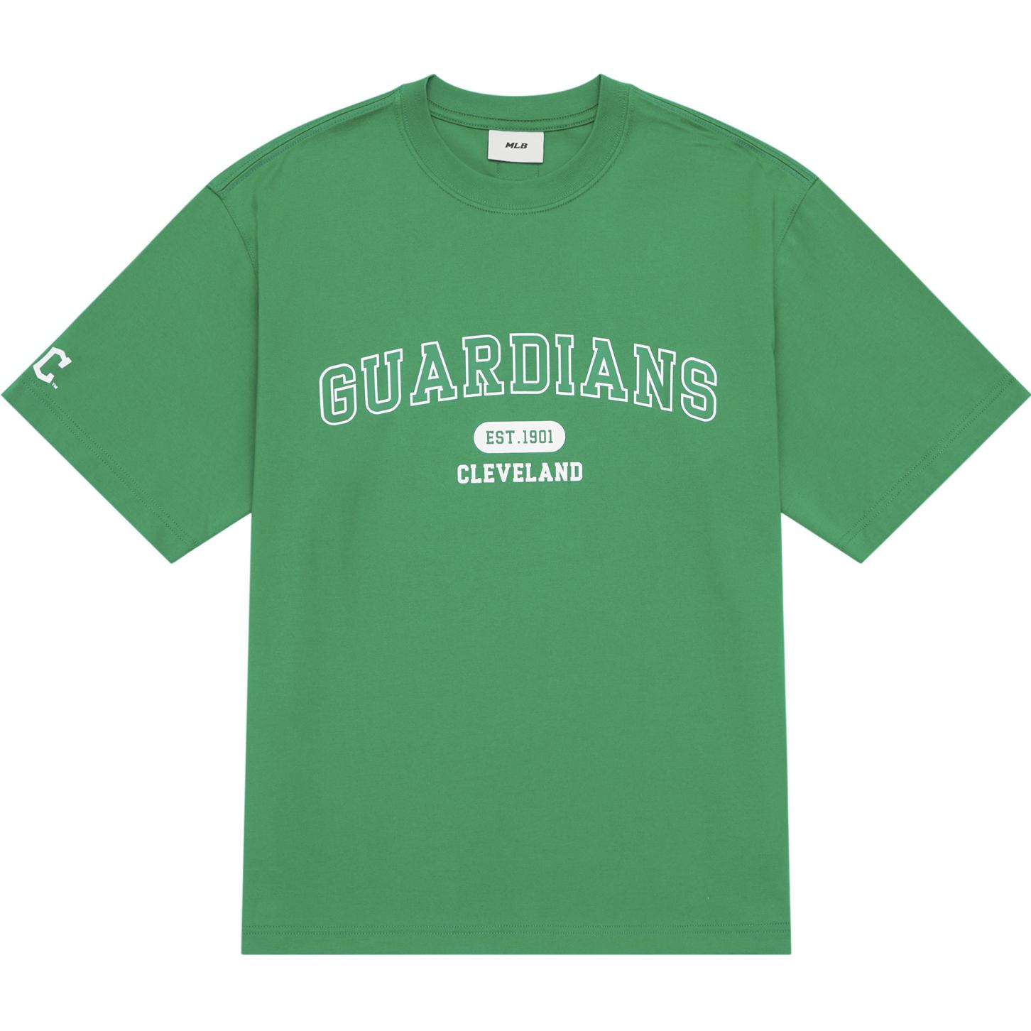 MLB College Style Series T Shirts Unisex Green Crew Neck Moderate Straight Fit 3ATSV0243-45GNP XL