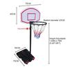 Adults Kids Indoor Mobile Basketball Stand Hoop Outdoor Sports Adjustable Shooting Rack Basket Rim Backboard Gear