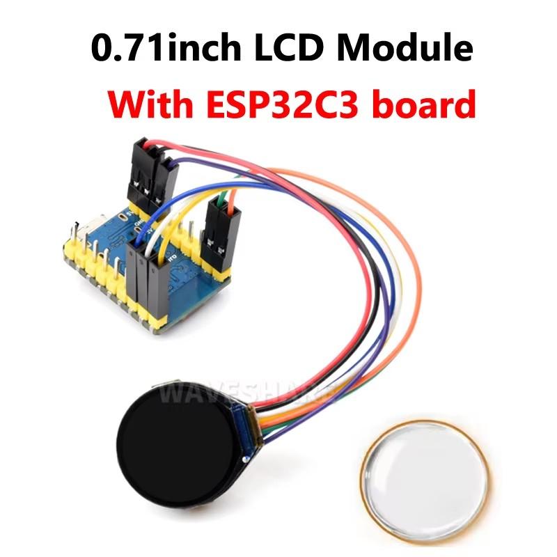 0.71inch Round LCD Display Screen Double EYE Module Option For Arduino Raspberry Pi ESP32 Pico STM32