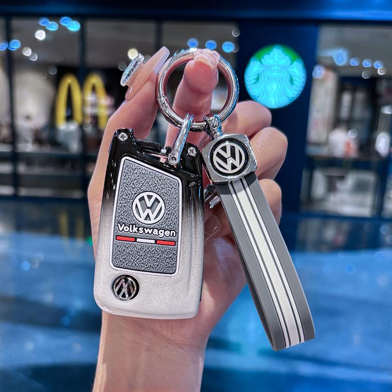 For VW Volkswagen Jetta MK5 Golf Car Flip Key Case Cover Shell For VW Volkswagen Golf 7 MK7 Tiguan MK2 For Seat Ateca Leon FR 2