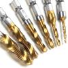 Drill Tap Combination for Titanium Coated HSS 1/4inch Hex Shank Metric Thread Dr