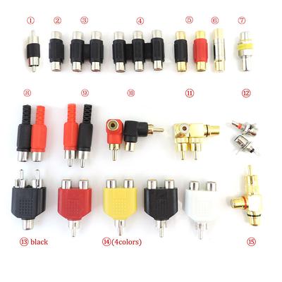 2 stücke RCA Stecker Männlich Weiblich zu RCA 2RCA 3RCA männlich weiblich Jack Stecker M/F audio kabel draht Adapter für cctv Kamera AV Video