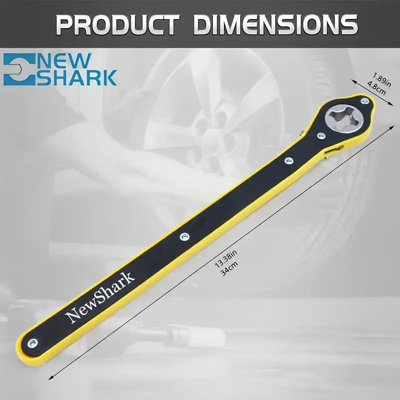 Macaco de carro chave de economia de mão de obra conjunto de ferramentas para troca de pneu de carro com manivela chave de catraca superior bidirecional