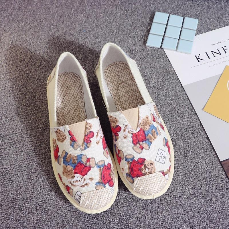 OEM/ODM Processing Custom Ladies Cloth Shoes Fashion Student Nurse Fisherman Shoes Lazy