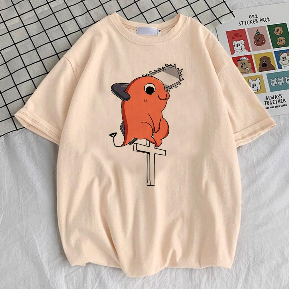 Chainsaw Unisex Top Tees Girl Digital Kawaii Comfortable 80s T Shirt Graphic Hip Hop Retro Colorful