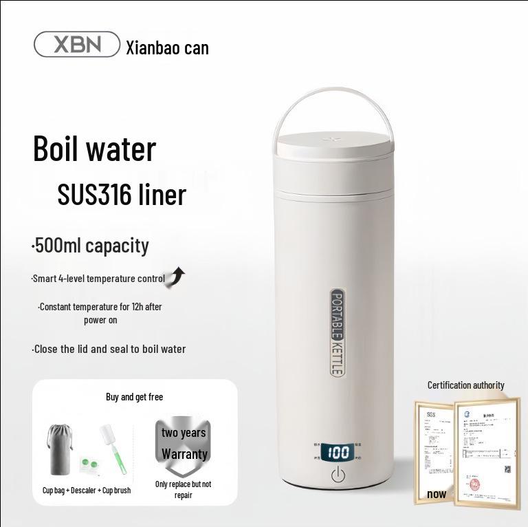 Compact Electric Water Cup for Dorms & Offices