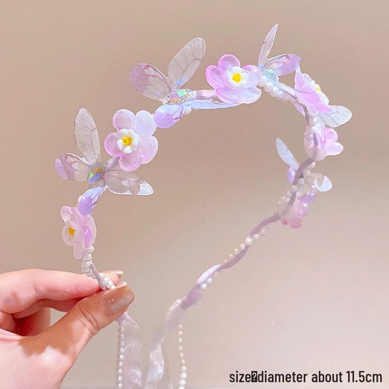 3D Butterfly Girl Headband 2026: Anti-Slip Fairy Hair Clip Tool for Toddlers