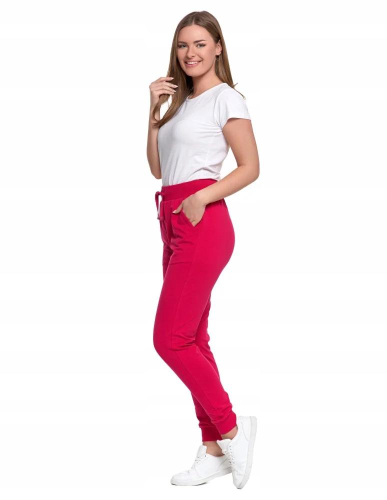 Women's Cotton Sweatpants Comfortable Elastic MORAJ M PINK