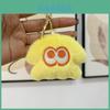 Colorful Short Plush Squid Keychain Cute Stuffed Animal Bag Decoration 8cm