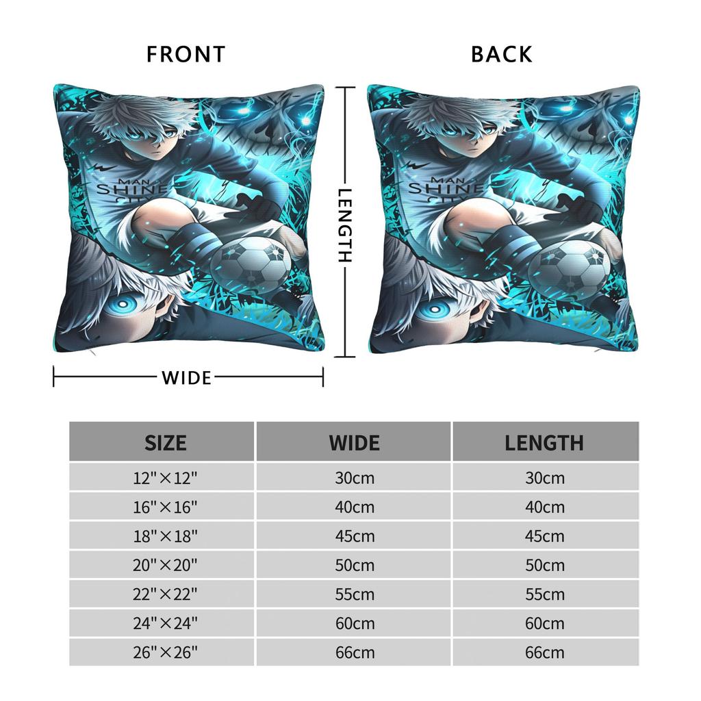Manga Nagi Seishiro Pillowcases Retro Trendy Pillow Case For Chair Sofa Home Decor Print Pillow Cover