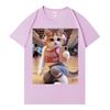 Summer Hot Sale Funny Cat Gym Graphics T Shirt Unisex Unisex Fashion Trendy Harajuku Tshirt Y2k Gothic Cotton Oversized Tshirts
