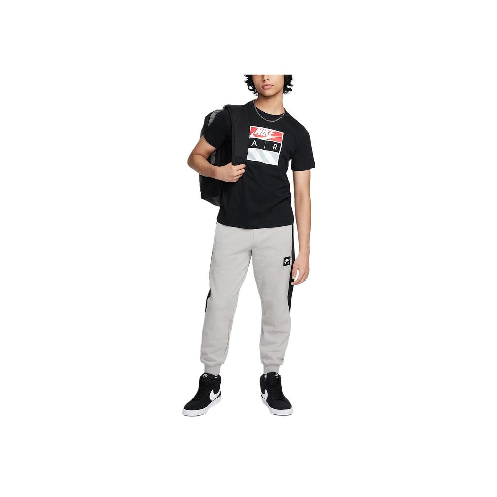 Nike Air T-Shirt Fashion Soft Casual Short Sleeve Kids Tops Black HQ4419-010