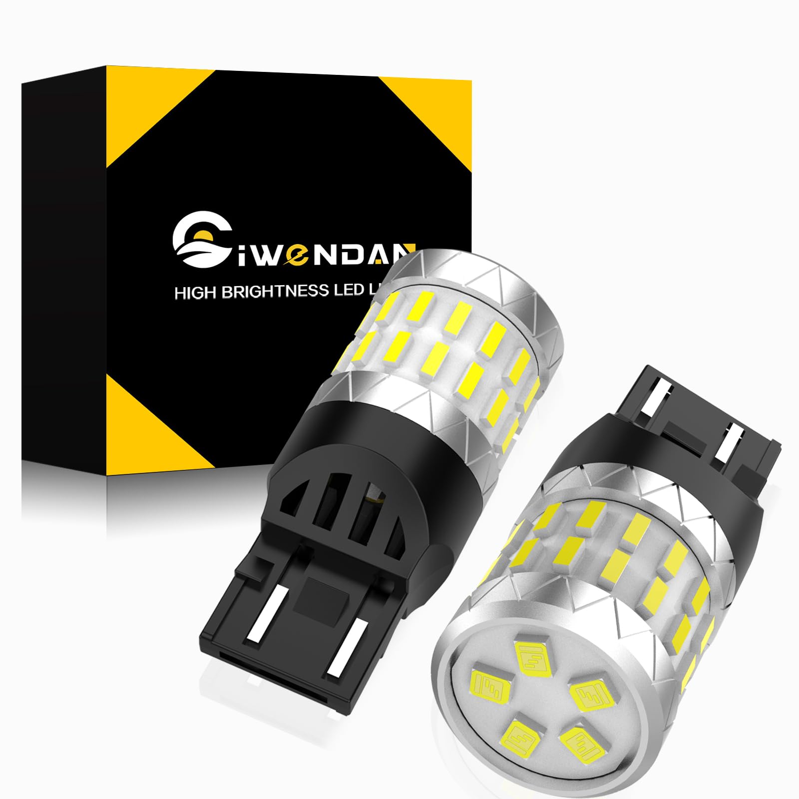 

CIWENDAN T20 Double White Explosion LED Brake Light, Tail Lamp, Stop Lamp, High Brightness, T20 double белый