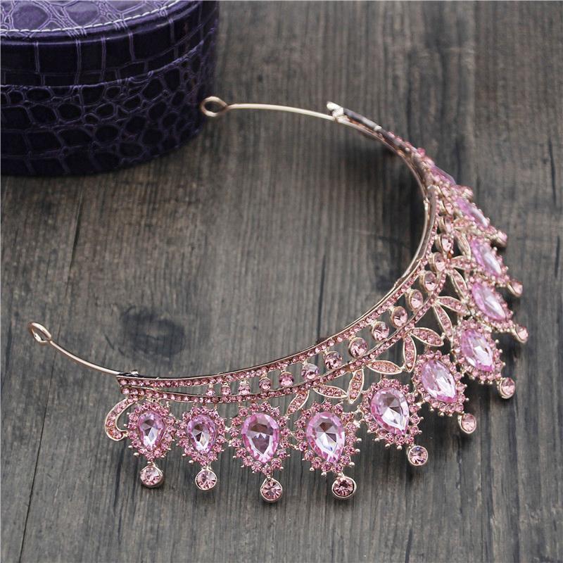 Gorgeous Rhinestone Crown Headbands Princess Tiaras and Crowns Bridal Hairband Girls Party Diadem Wedding Hair Jewelry