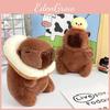 Adorável Chaveiro Boneca de Pelúcia Capivara Frango Torrada Fofo Animal de Desenho Animado 12cm