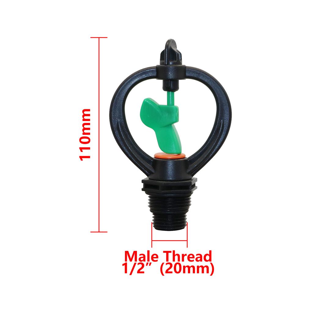 Butterfly Rotary Nozzle 360° Rainy Sprinkler Garden Agriculture Irrigation Lawn Flower Bed Vegetable Watering Micro Sprinkler