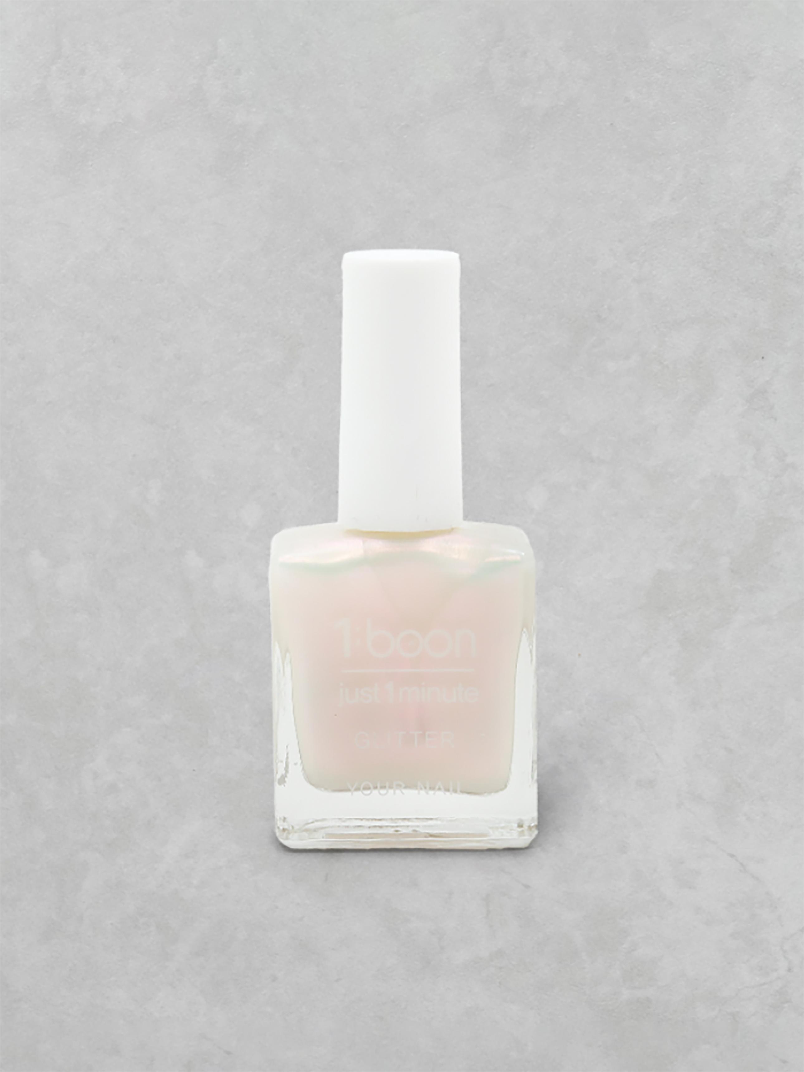 Quick-Dry Pink Snow Glitter Nail Polish 13ml 1ea