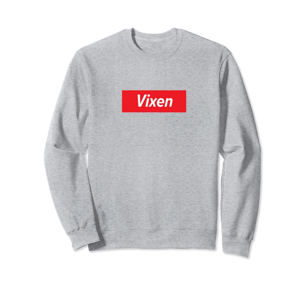 Vixen Santa's Reindeer Red Word Box Logo Sweatshirt
