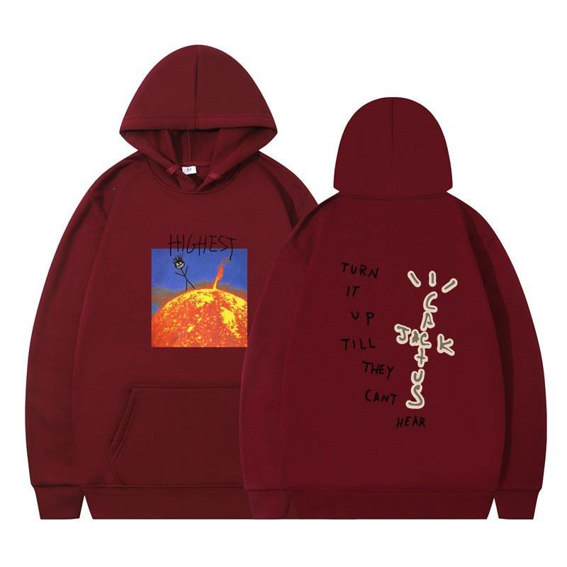 Travis Scott HITR Sun Hoodie Womens Oversized Sweatshirt Festival Streetwear