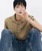INTEMPOMOOD Uncle Open Collar Half Shirt: 2 Colors