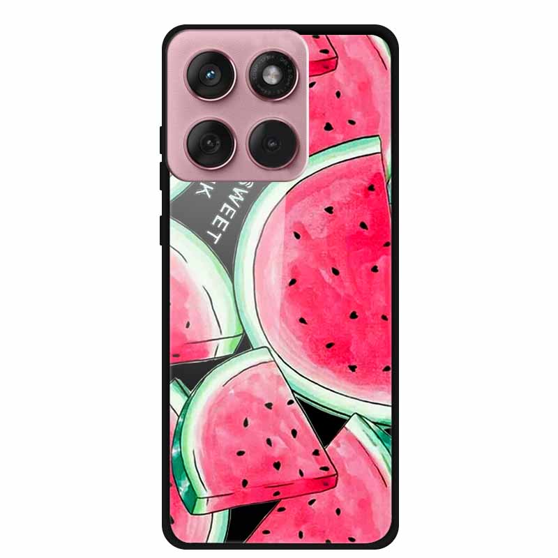 Für Motorola Edge 60 60s 5G Glas Hülle Cartoon Weicher Stoßfänger Hartes Gehärtetes Glas Rückseite Hülle Für Motorola Edge 60 Fusion Schale