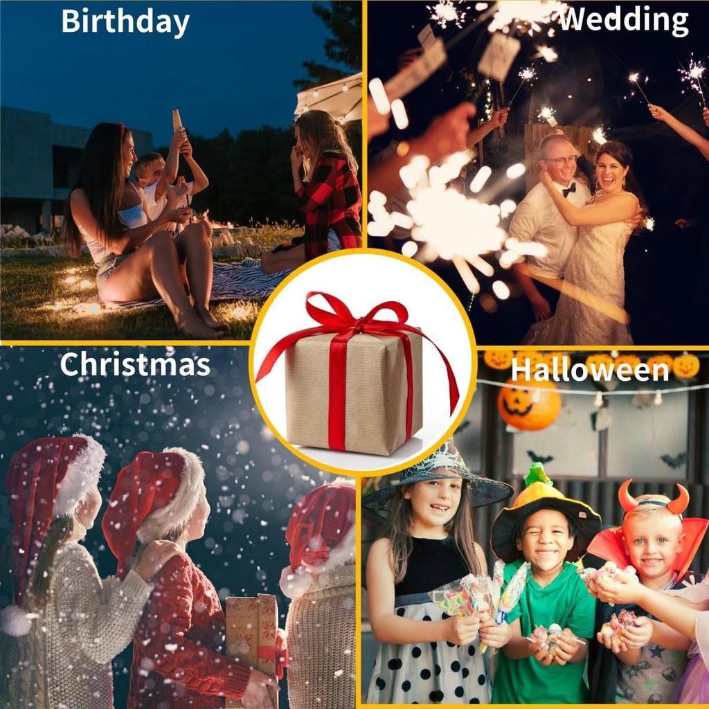 4 Pack LED Jelly-Fish Lamps, Hanging Glitter Iridescent Jelly-Fish Lantern, Home Office Room Decoration, Birthdays Halloween Christmas Gift for