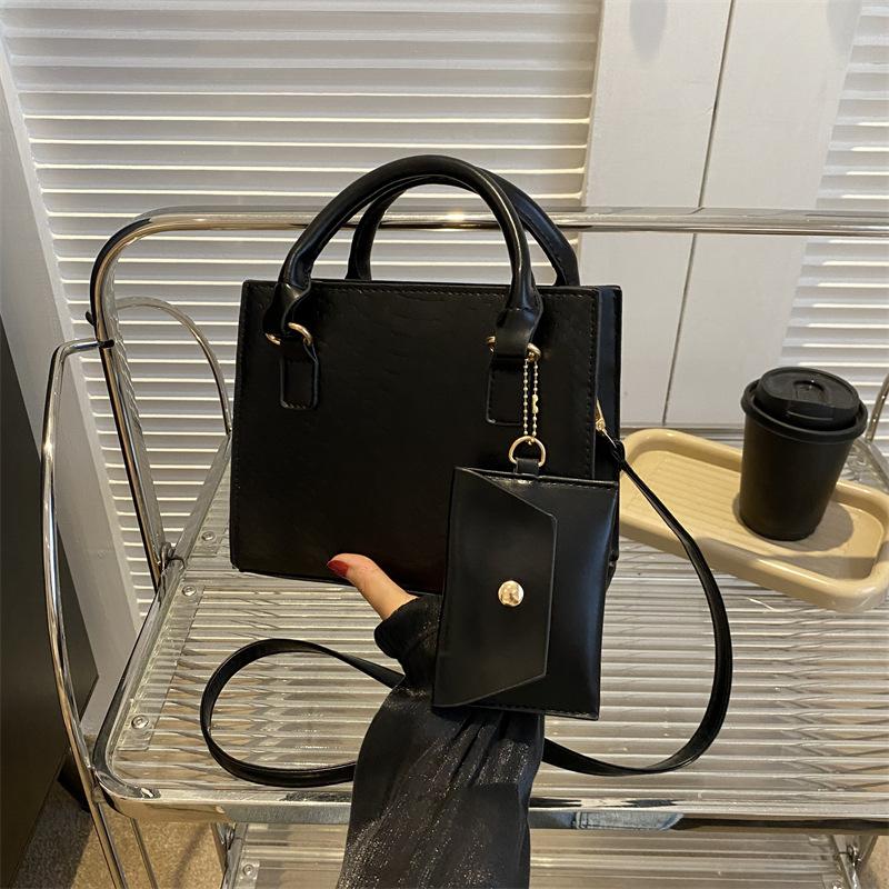 Women'S Bag, Small Square Bag, Niche Foreign Style Handbag, Crocodile Pattern Child And Mother Shoulder Bag, Messenger Bag Tide