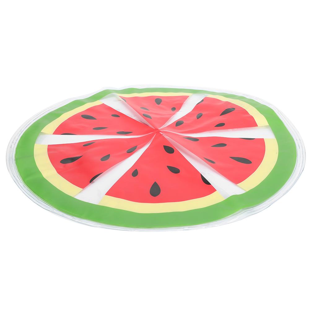 Pet Ice Pad PVC Fruit Pattern Round Cooler Mat Water Cooling Cushion Summer Cats Dogs SeatWatermelon